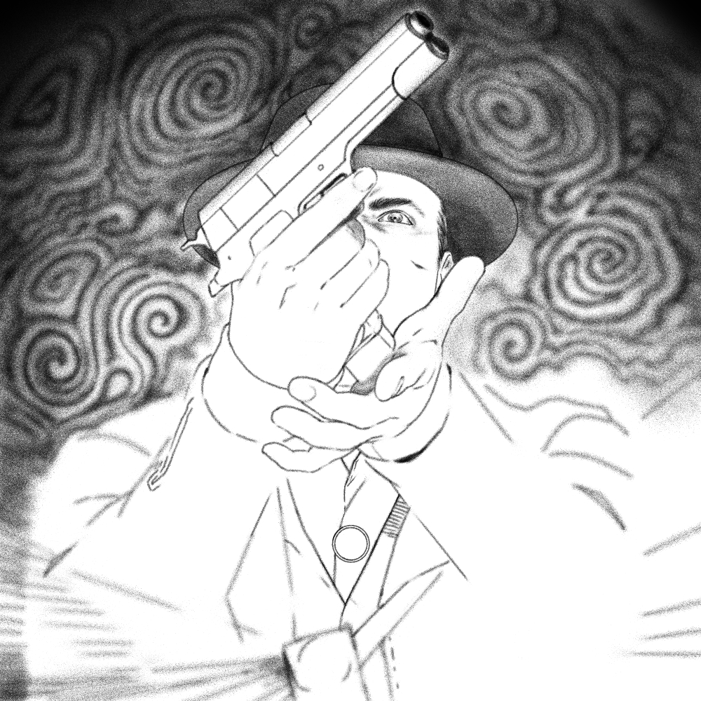 An in-progress shot showing the process of building up values.